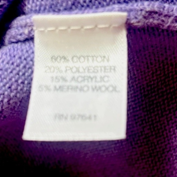 J. Jill Women's Merino Wool Blend Lavender Purple Pullover Tunic Sweater Size L - Picture 5 of 11